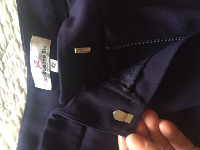 Pantalon à pinces bleu - photo numéro 3