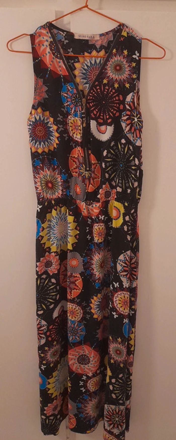Robe longue à fleurs sans bretelles - Miss Sara - photo numéro 3