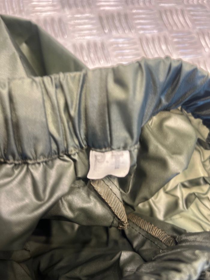 pantalon de pluie armee francaise couleur vert kaki neuf taille pt et gt - photo numéro 6