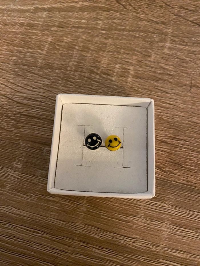 Boucles d’oreilles smiley