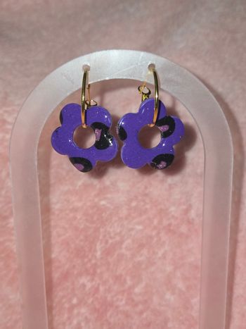 Boucle d'oreille fleurs