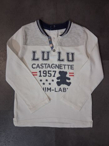 T-shirt manches longues, Lulu castagnette, 4ans
