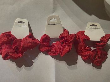Lot de chouchous rouge