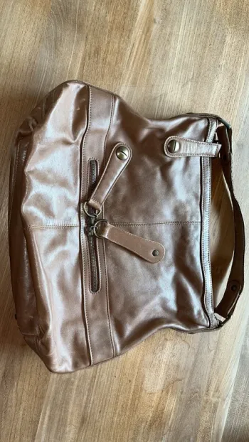 Sac Gérard Darel marron avec petit sac assortie