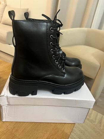 Bottine noir style rangers