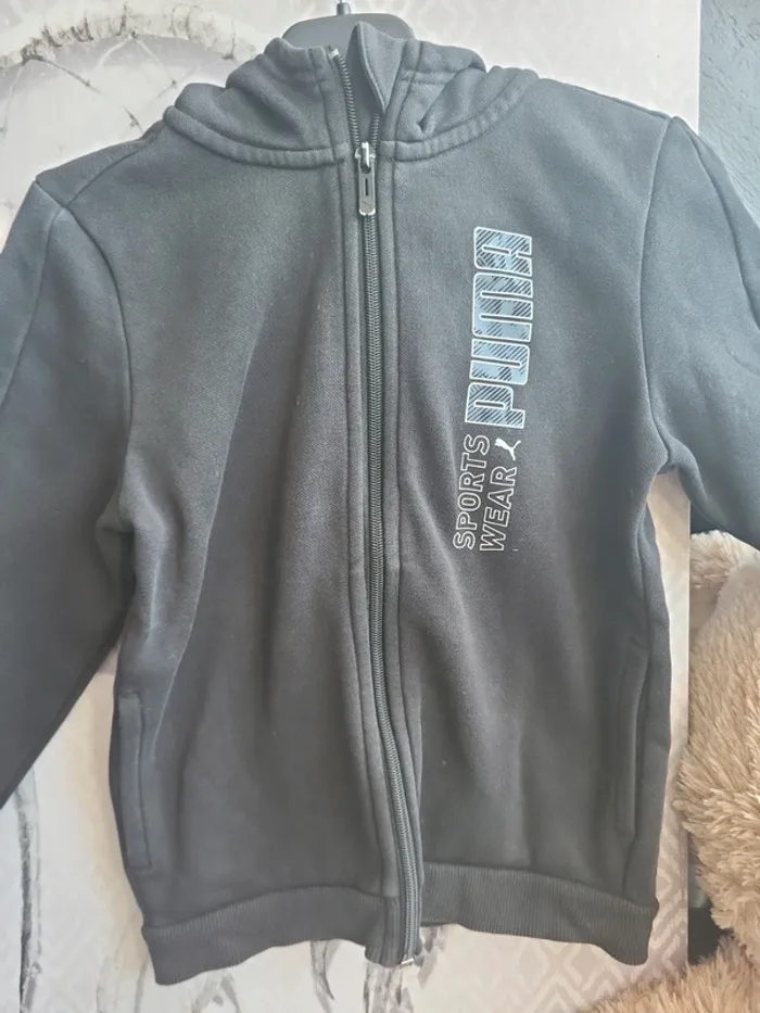 Veste zippée capuche 8ans - photo numéro 3