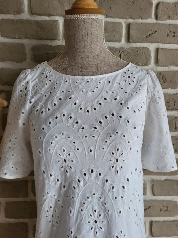 Haut romantique broderie anglaise - Massimo Dutti - photo numéro 2