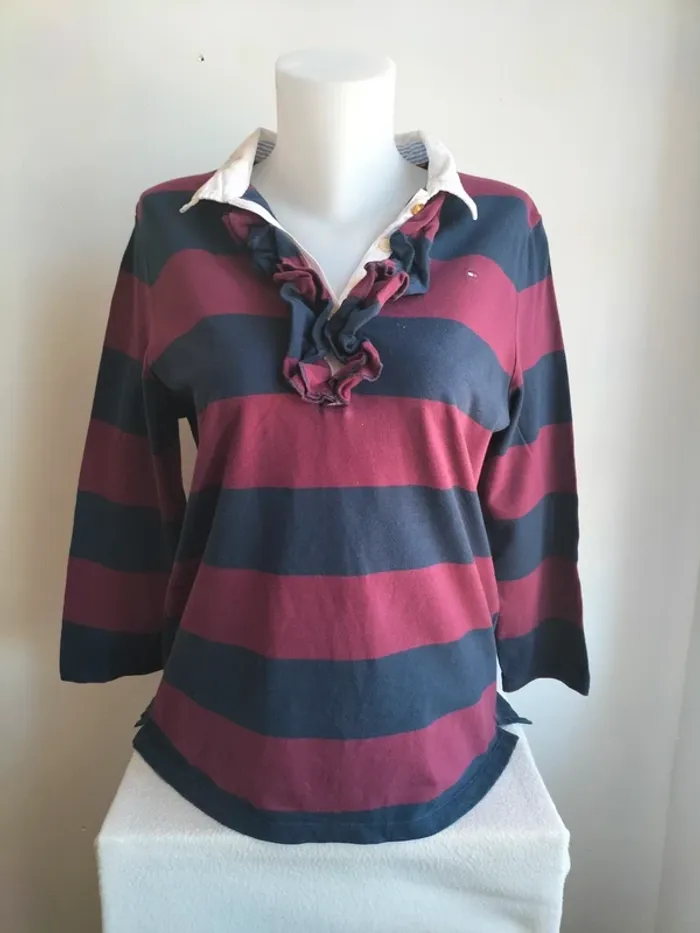 Pull Léger Femmes Col Chemise Manches 3/4 - XL