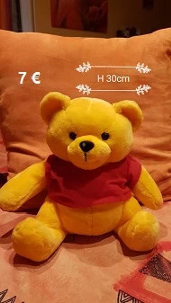Peluche Ourson H 30cm neuve