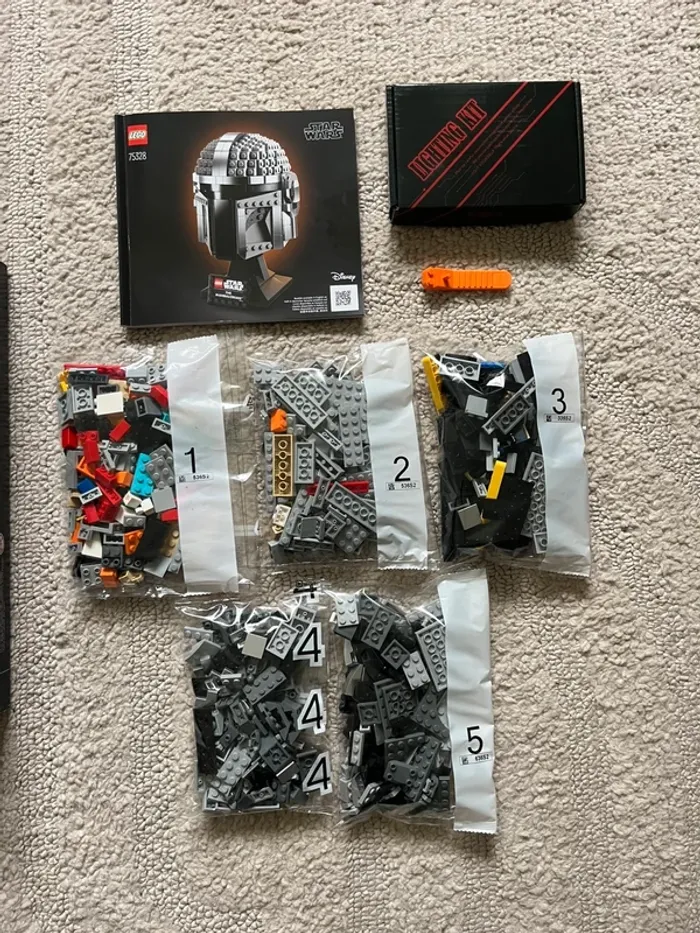 Lego - Casque The Mandalorian 75328 - Star Wars - kit lumière led - photo numéro 13