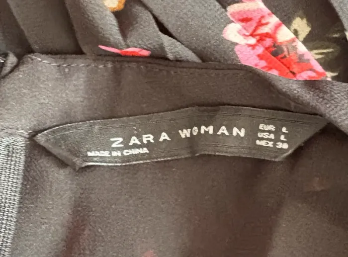 Combishort court effet mini robe imprimé fleuri Zara Woman - photo numéro 8