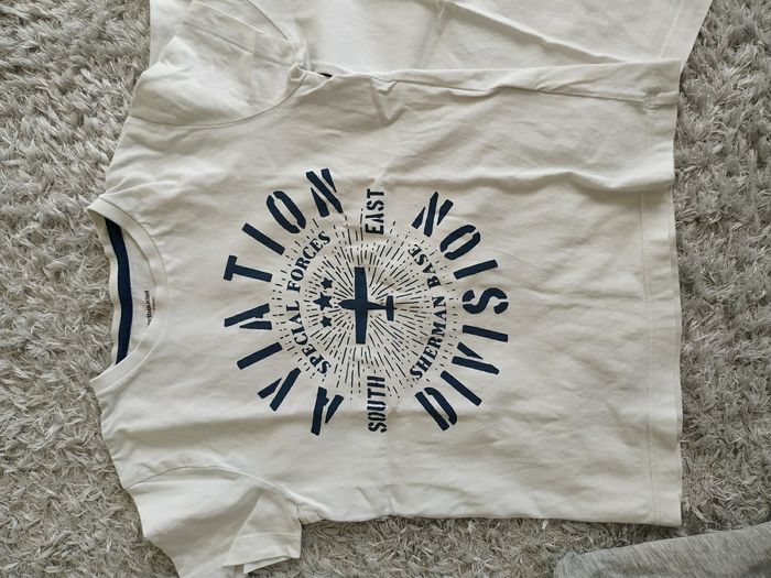 T-shirt manches courtes blanc 6 ans