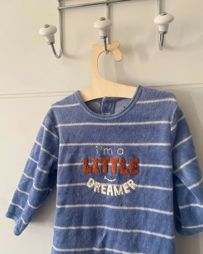 Pyjama rayé une pièce - photo numéro 3