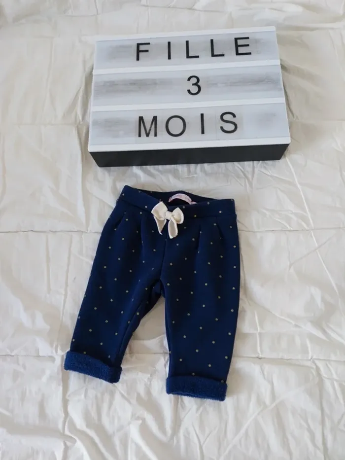 Pantalon fille 3 mois Gemo