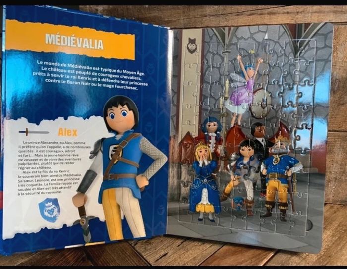 Livre puzzles - playmobil - super 4 - 5 puzzles playmo - photo numéro 2