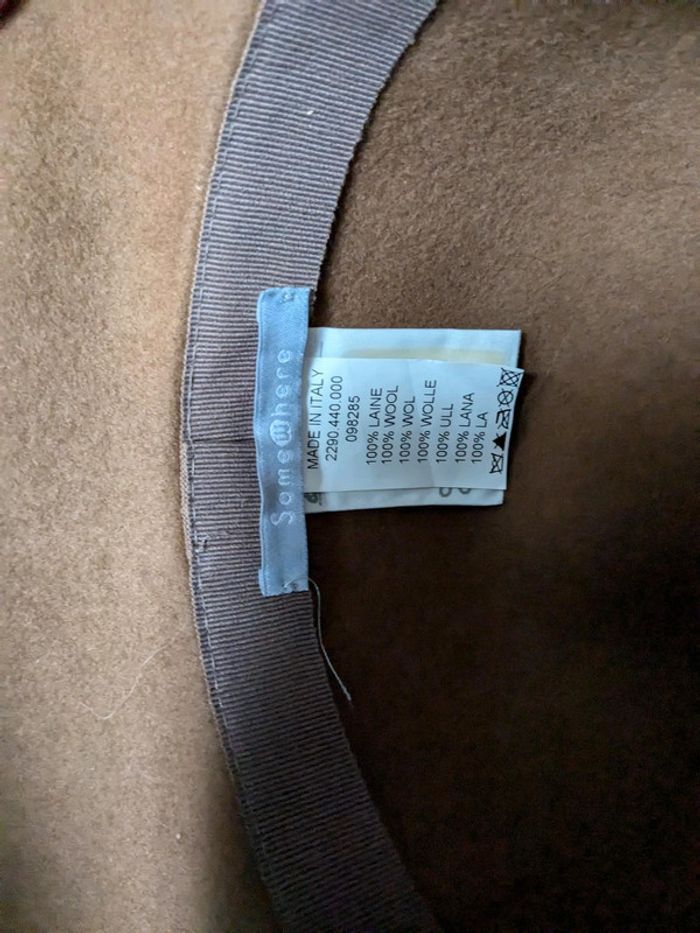 Capeline chapeau marron laine somewhere très jolie - photo numéro 5