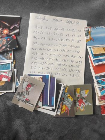 Bien lire Stickers autocollant panini vintage transformers g1