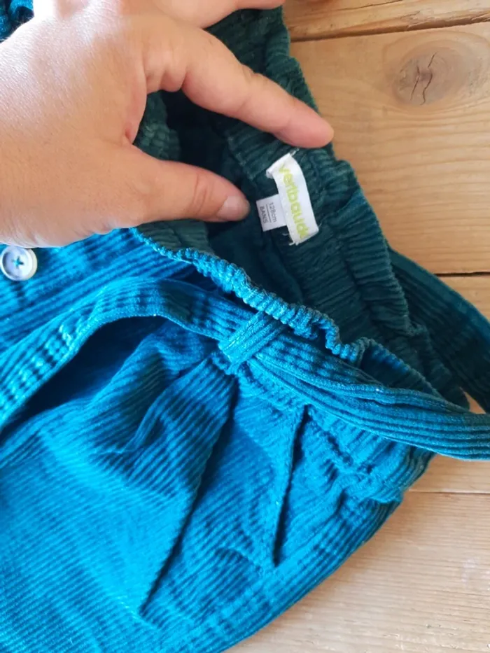 Jupe velour vert - photo numéro 3