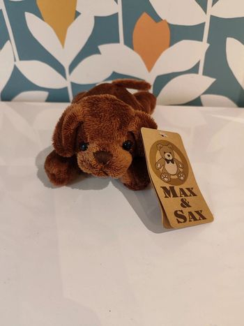 Peluche doudou chien max et sax