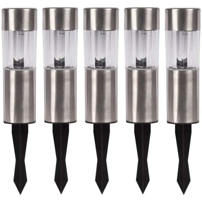 X5 Lampe de jardin solaire Lampadaire LED avec capteur Solaire Neuf