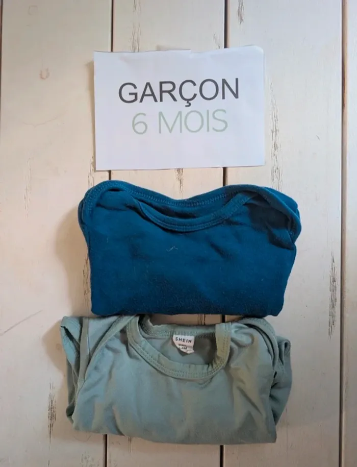 Body manches longues bébé garçon 6 mois