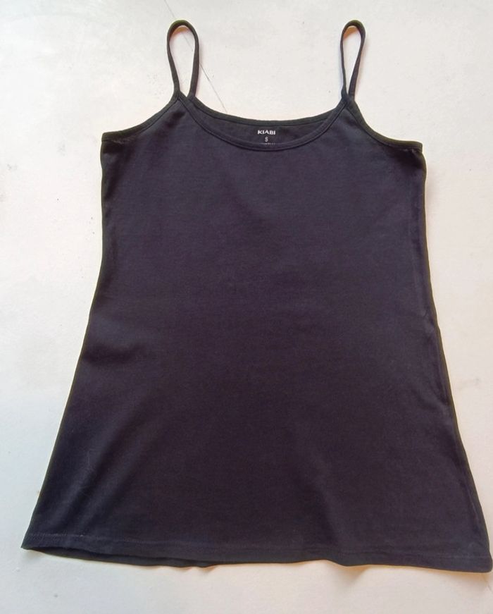 Débardeur Kiabi noir - taille S -