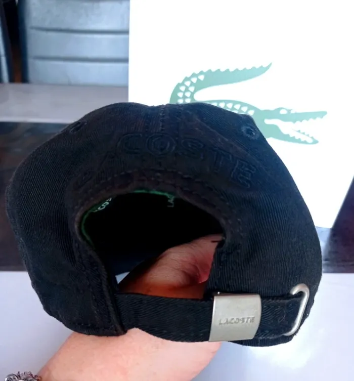 Casquette Lacoste noir - photo numéro 4