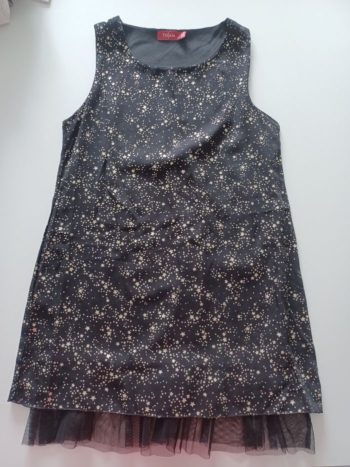 Robe soirée noir doré