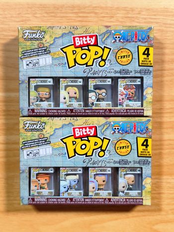 Lot 2 Boîtes Bitty Pop! One Piece - 8 Figurines dont 2 CHASE (Buggy & Smoker)