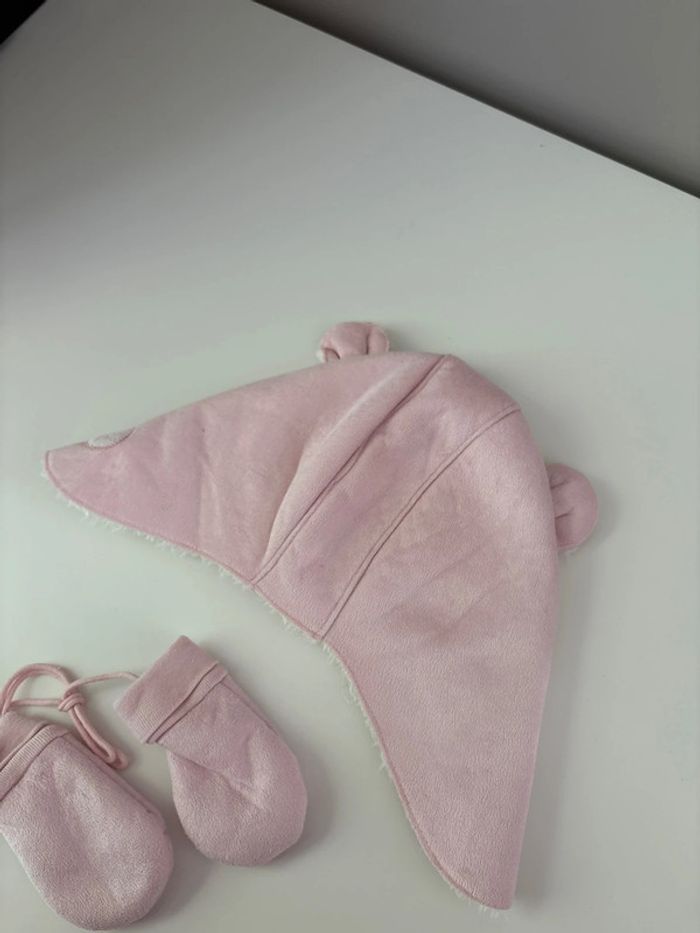 Ensemble bonnet moufles Winnie L’ourson- taille 1-3 mois - Disney - photo numéro 5