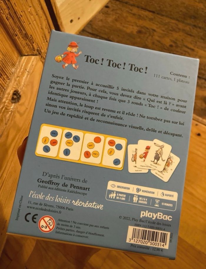 Jeu : « Toc ! Toc ! Toc ! » - photo numéro 2