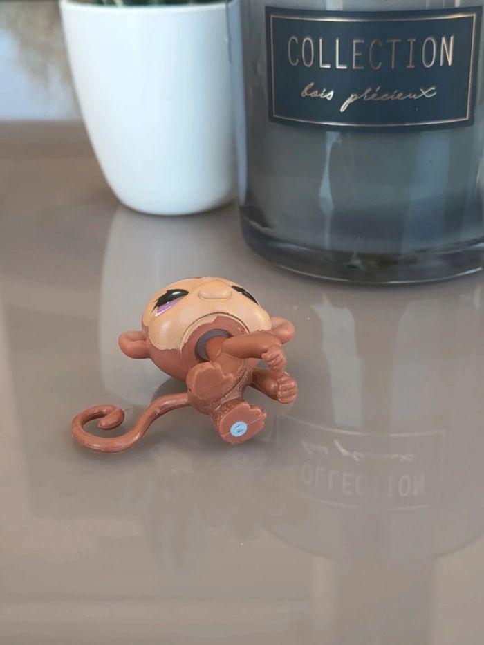 Littlest Pet Shop #56 monkey chimpanzee brown - photo numéro 3