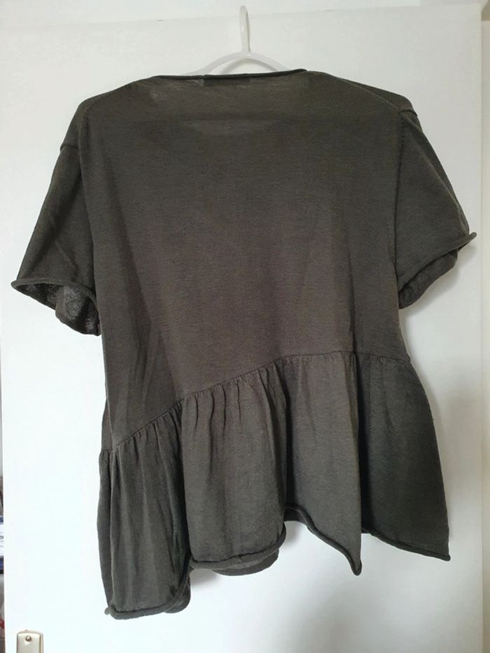 T-shirt large à volant zara - photo numéro 2