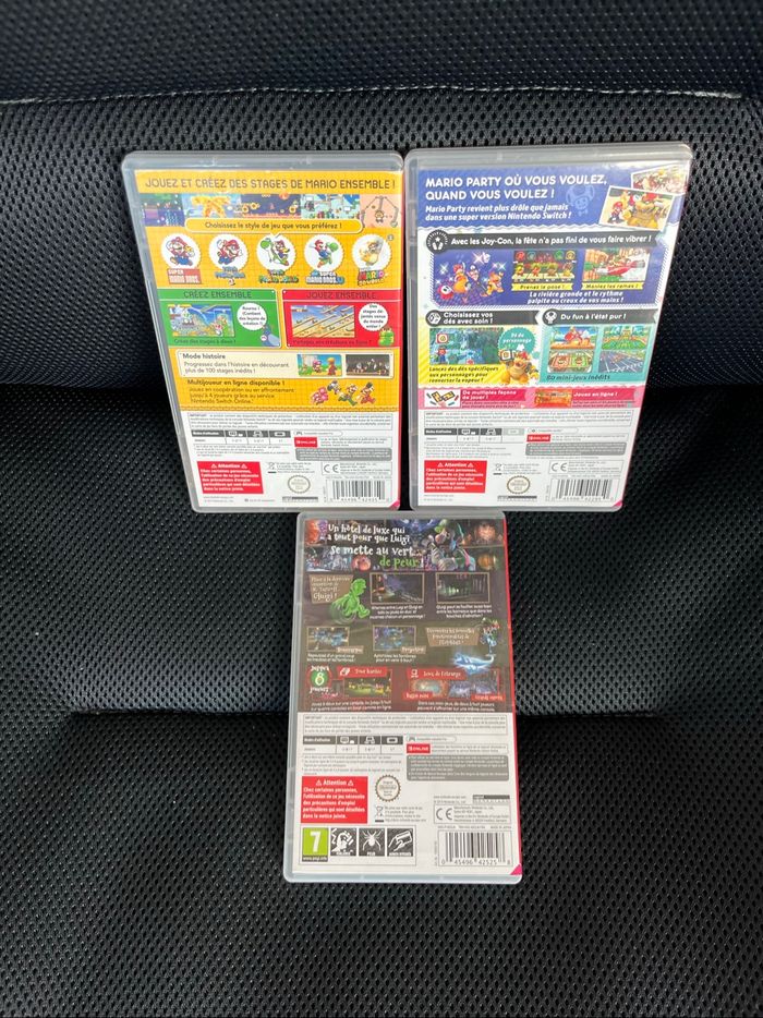 Lot 3 jeux switch mario luigi - photo numéro 2