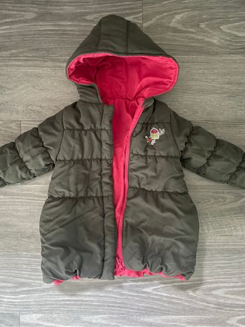 Doudoune réversible bébé fille