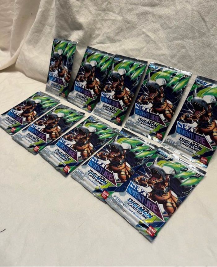 10 Boosters Digimon Next Adventure neufs scellés - photo numéro 3