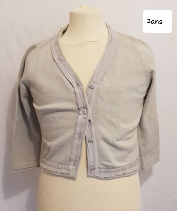 gilet "château de sable" 2ans
