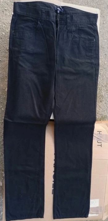 Pantalon en toile noir taille 42