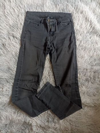 Jeans noir délavé femme taille S/36 #b.a_BASIC 