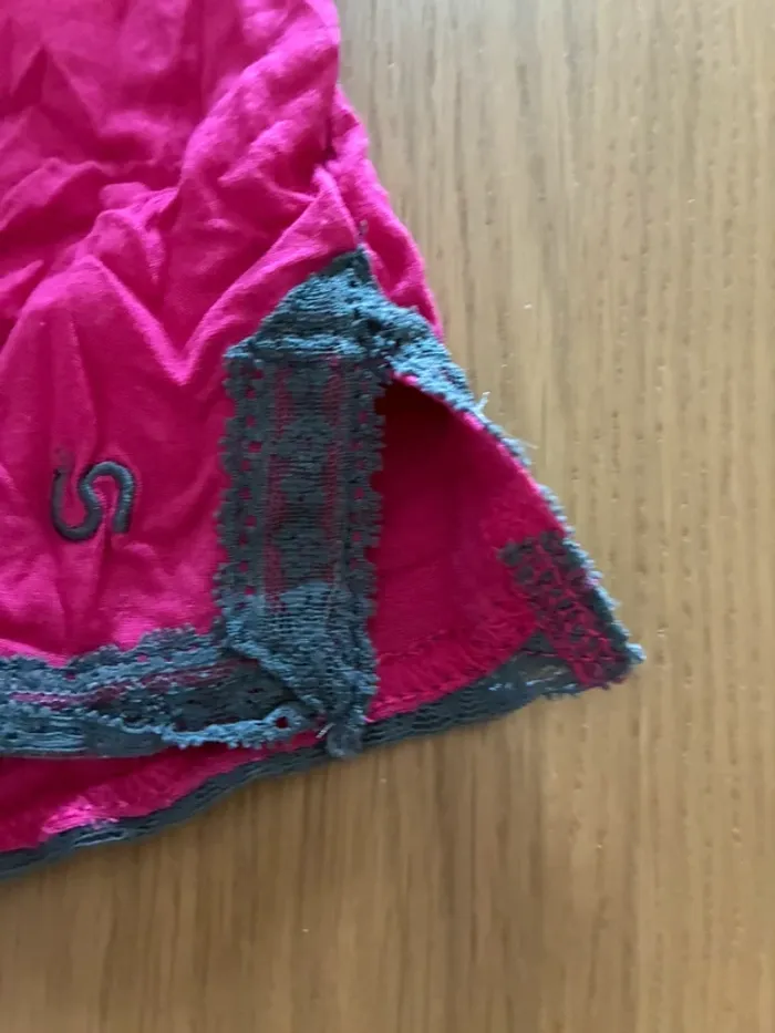Short pyjama undiz rose et noir - photo numéro 2