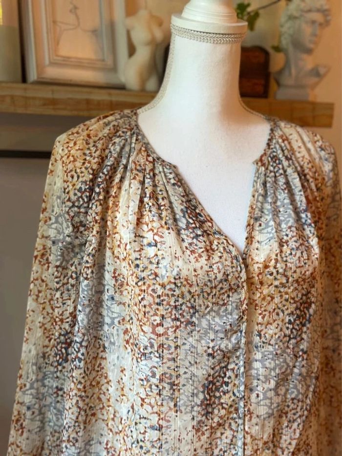 Blouse fluide imprimé abstrait taille 36 - See U Soon - photo numéro 3