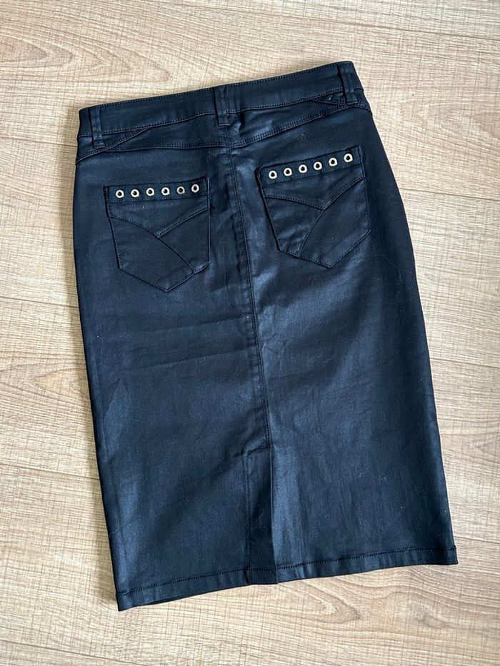 Jupe noire mi longue Morgan taille 34 jamais portée - photo numéro 8