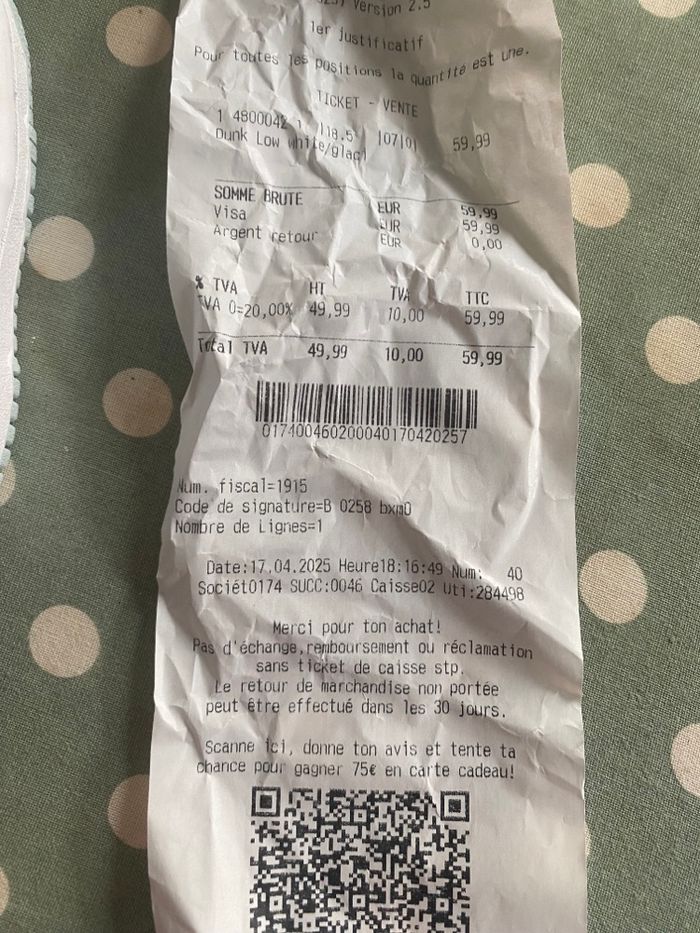 Baskets Dunk - photo numéro 5