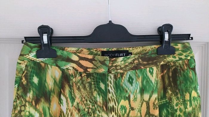 Pantalon été coloré vert jaune 34 36 - photo numéro 2