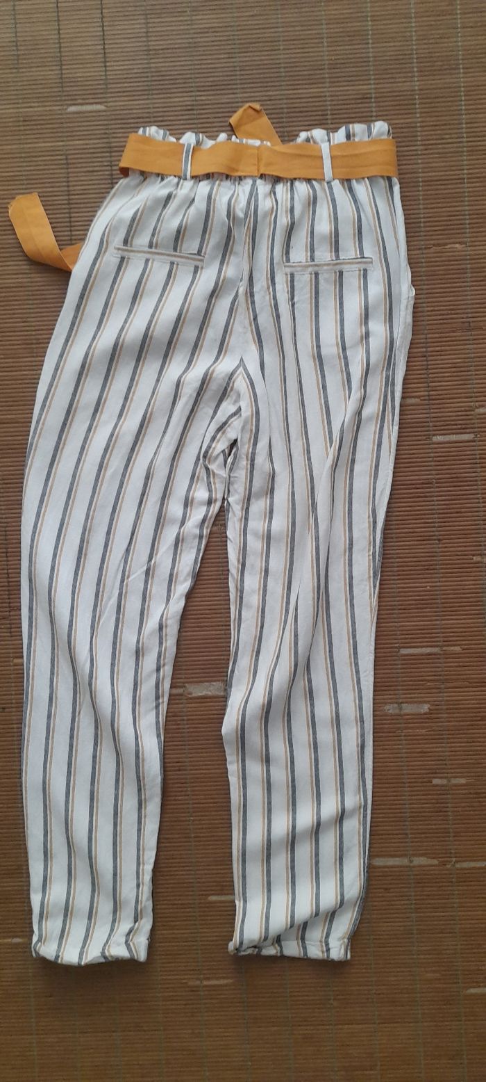 Pantalon léger rayé ORCHESTRA – Taille 14 ans - photo numéro 7