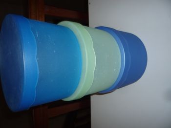 LOT DE 3 BOITES RONDES AVEC COUVERCLES - n°06