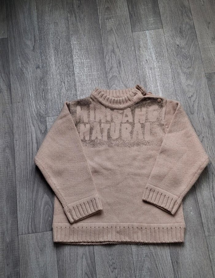 Pull à col montant en maille douillette avec motif "Wild and Natural" - photo numéro 2