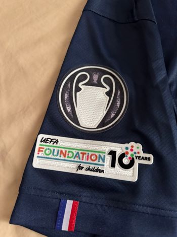 Maillot PSG 2025/2026 Bradley Barcola Badge UEFA Taille S