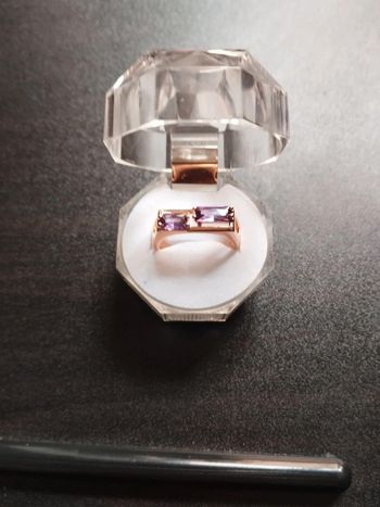 Bague vintage femme avec coffret cadeau