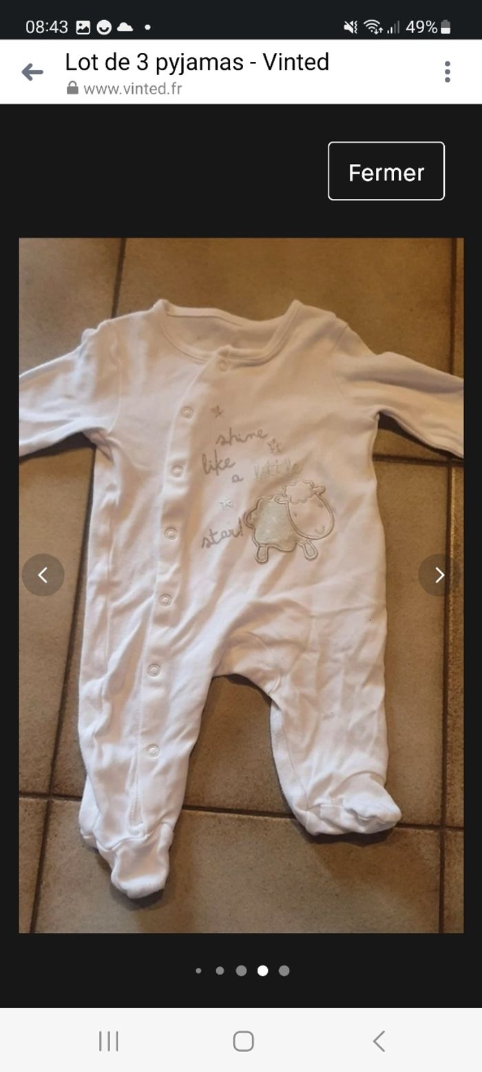 Lot de 3 pyjamas - photo numéro 6